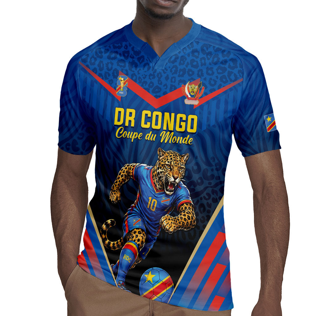 Custom World Football 2026 DR Congo Rugby Jersey Les Leopards Coupe du Monde Glory