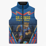 Custom World Football 2026 DR Congo Sleeveless Puffer Jacket Les Leopards Coupe du Monde Glory