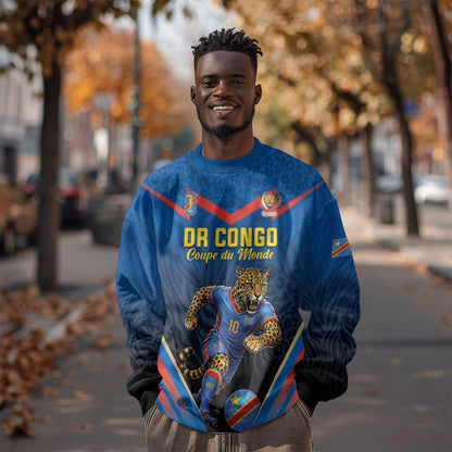 Custom World Football 2026 DR Congo Sweatshirt Les Leopards Coupe du Monde Glory
