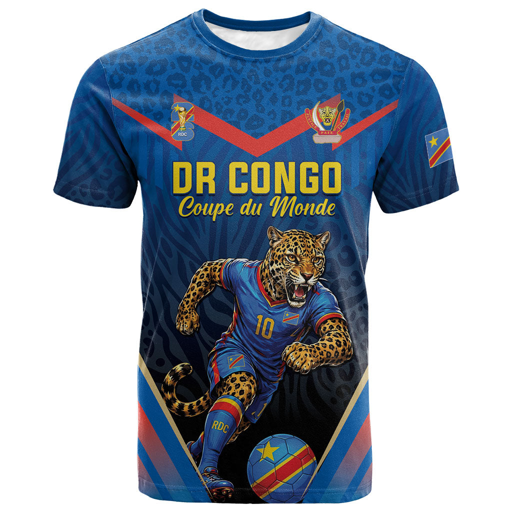 Custom World Football 2026 DR Congo T shirt Les Leopards Coupe du Monde Glory
