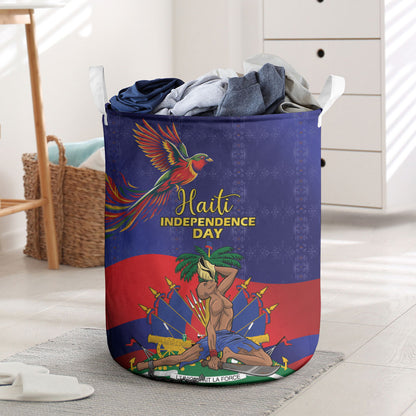 Haiti Independence Day Laundry Basket Ayiti Freedom Heritage
