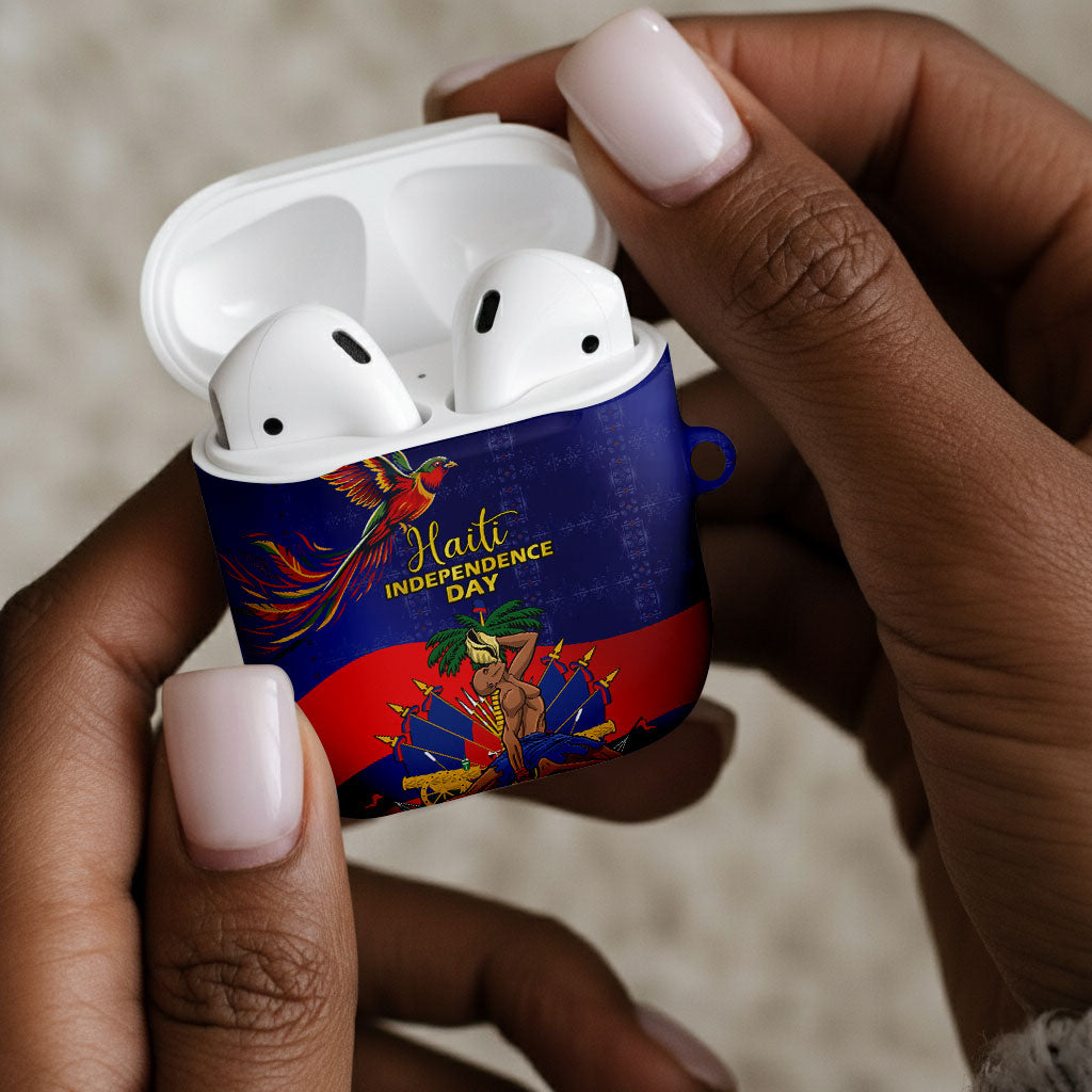 Haiti Independence Day AirPods Case Ayiti Freedom Heritage
