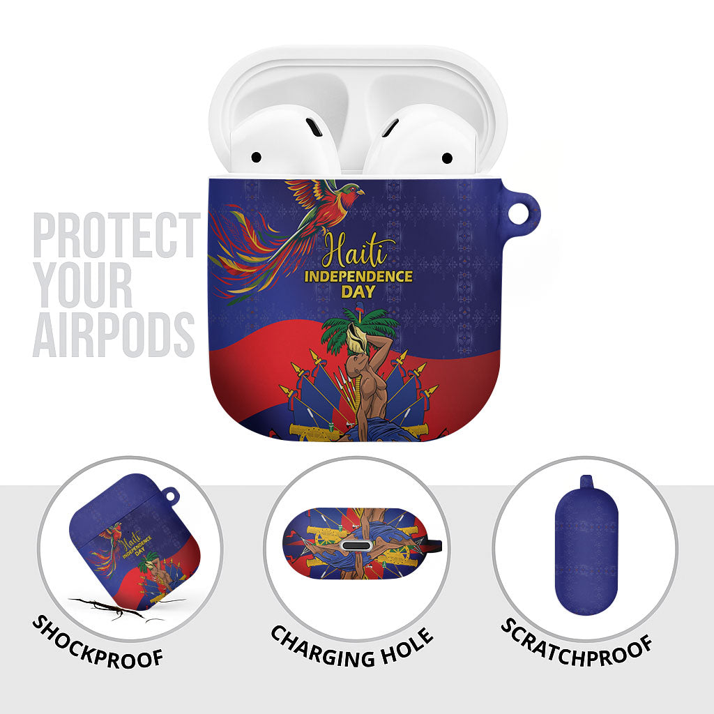 Haiti Independence Day AirPods Case Ayiti Freedom Heritage
