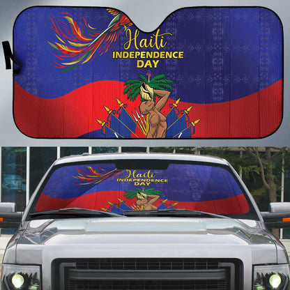Haiti Independence Day Auto Sun Shade Ayiti Freedom Heritage