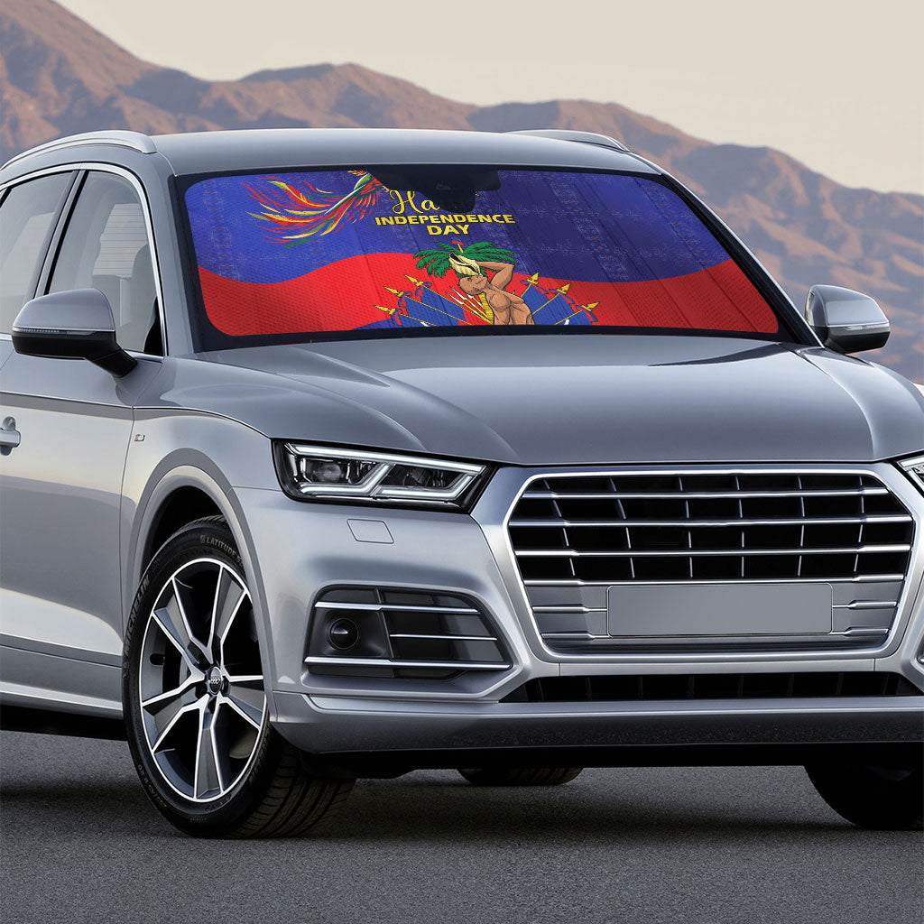Haiti Independence Day Auto Sun Shade Ayiti Freedom Heritage