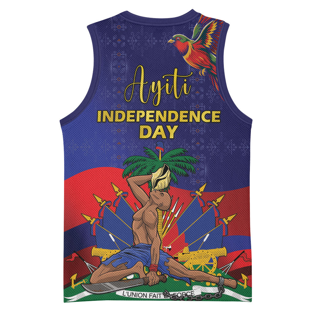 Haiti Independence Day Basketball Jersey Ayiti Freedom Heritage