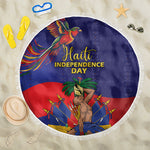 Haiti Independence Day Beach Blanket Ayiti Freedom Heritage