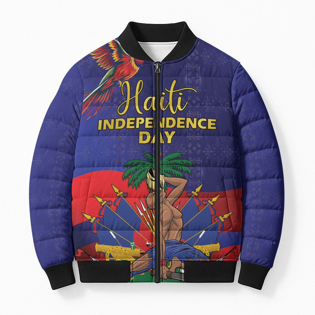 Haiti Independence Day Bomber Puffer Jacket Ayiti Freedom Heritage