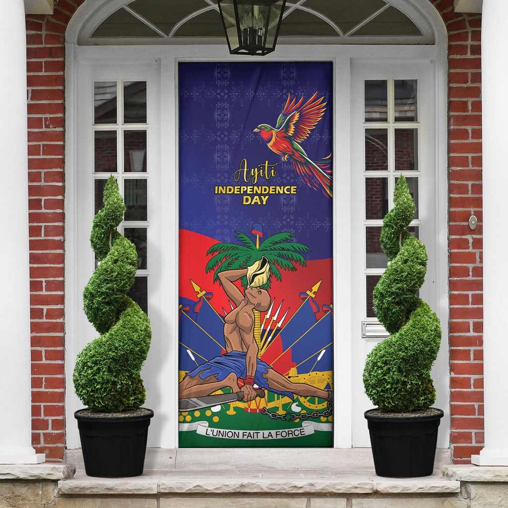 Haiti Independence Day Door Cover Ayiti Freedom Heritage