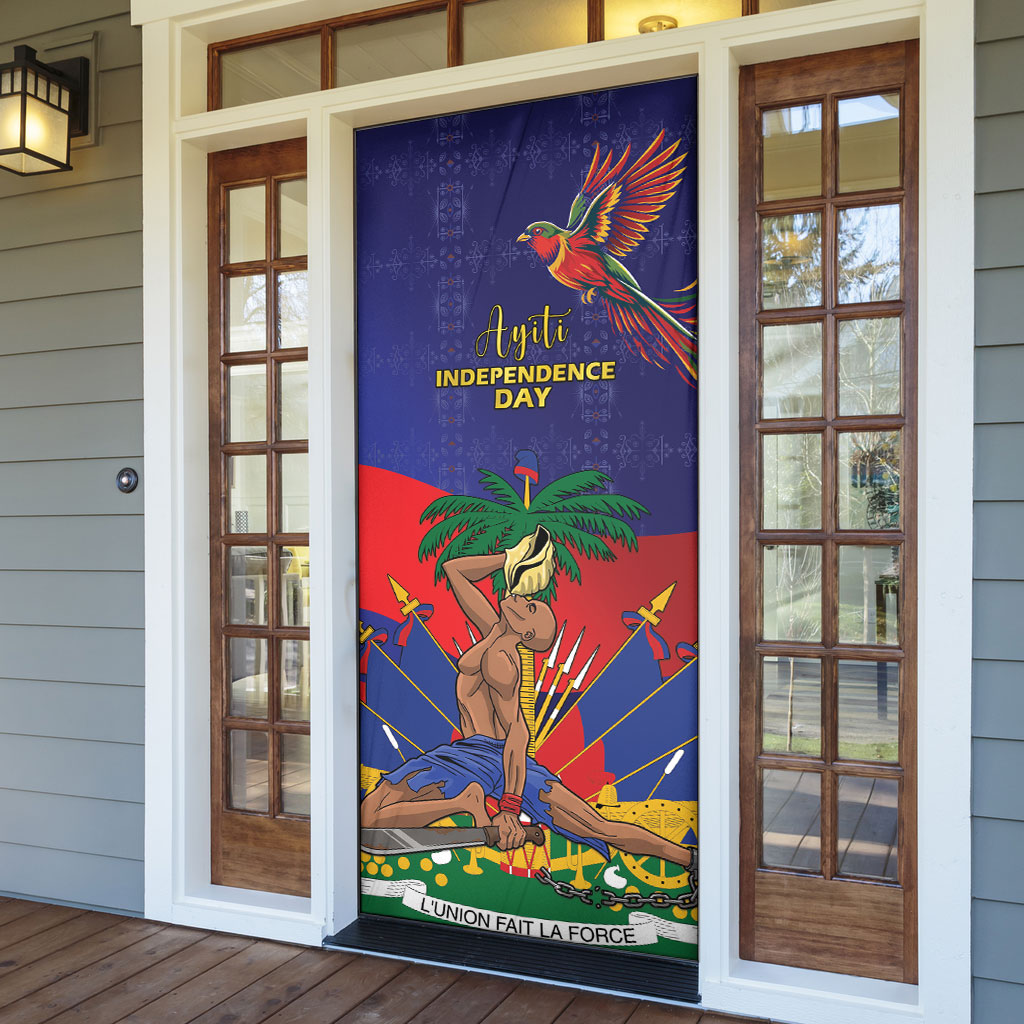 Haiti Independence Day Door Cover Ayiti Freedom Heritage