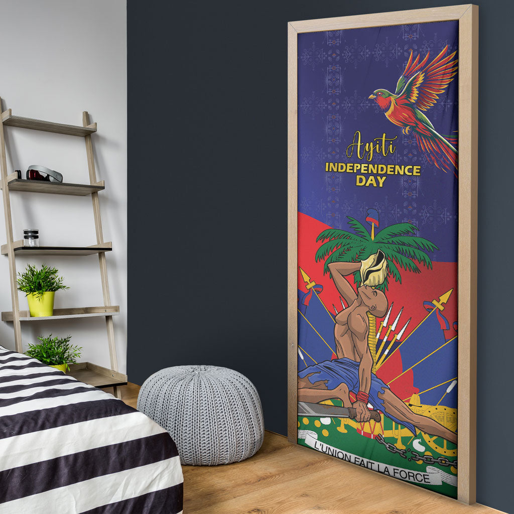 Haiti Independence Day Door Cover Ayiti Freedom Heritage