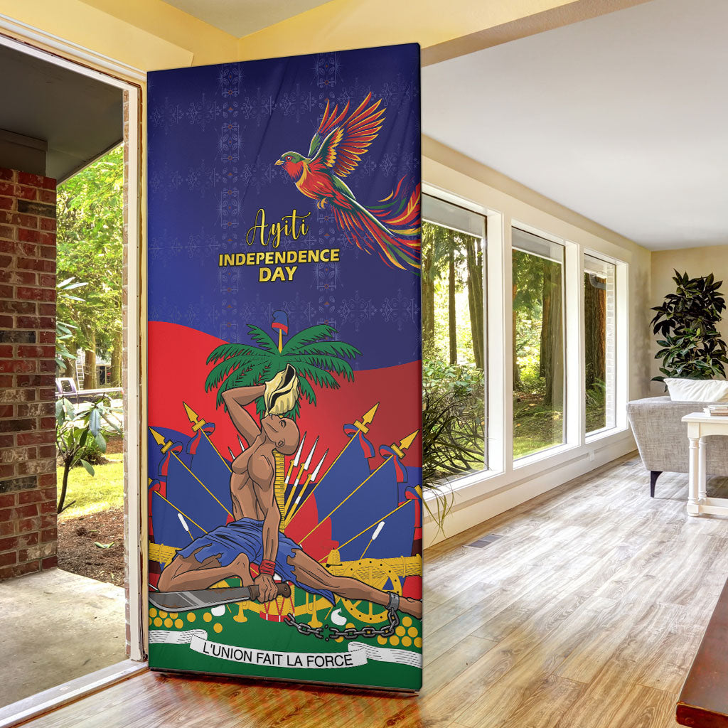 Haiti Independence Day Door Cover Ayiti Freedom Heritage