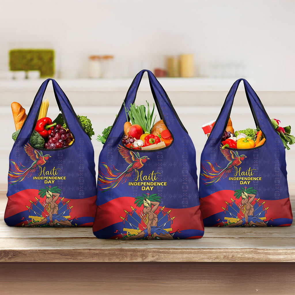 Haiti Independence Day Grocery Bag Ayiti Freedom Heritage