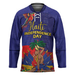 Haiti Independence Day Hockey Jersey Ayiti Freedom Heritage