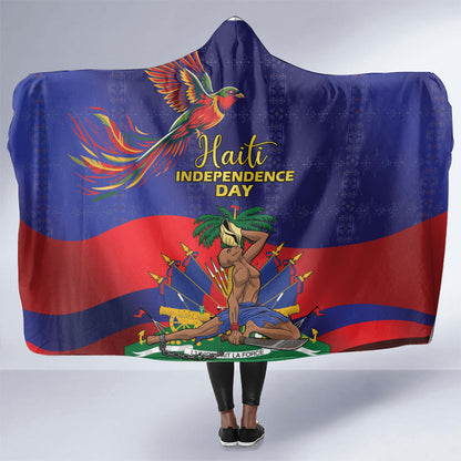 Haiti Independence Day Hooded Blanket Ayiti Freedom Heritage