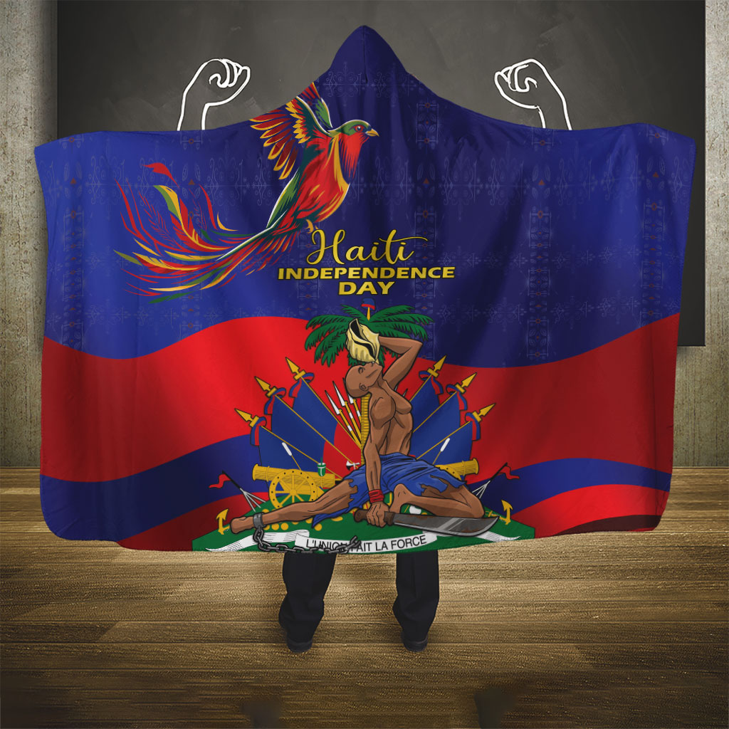 Haiti Independence Day Hooded Blanket Ayiti Freedom Heritage