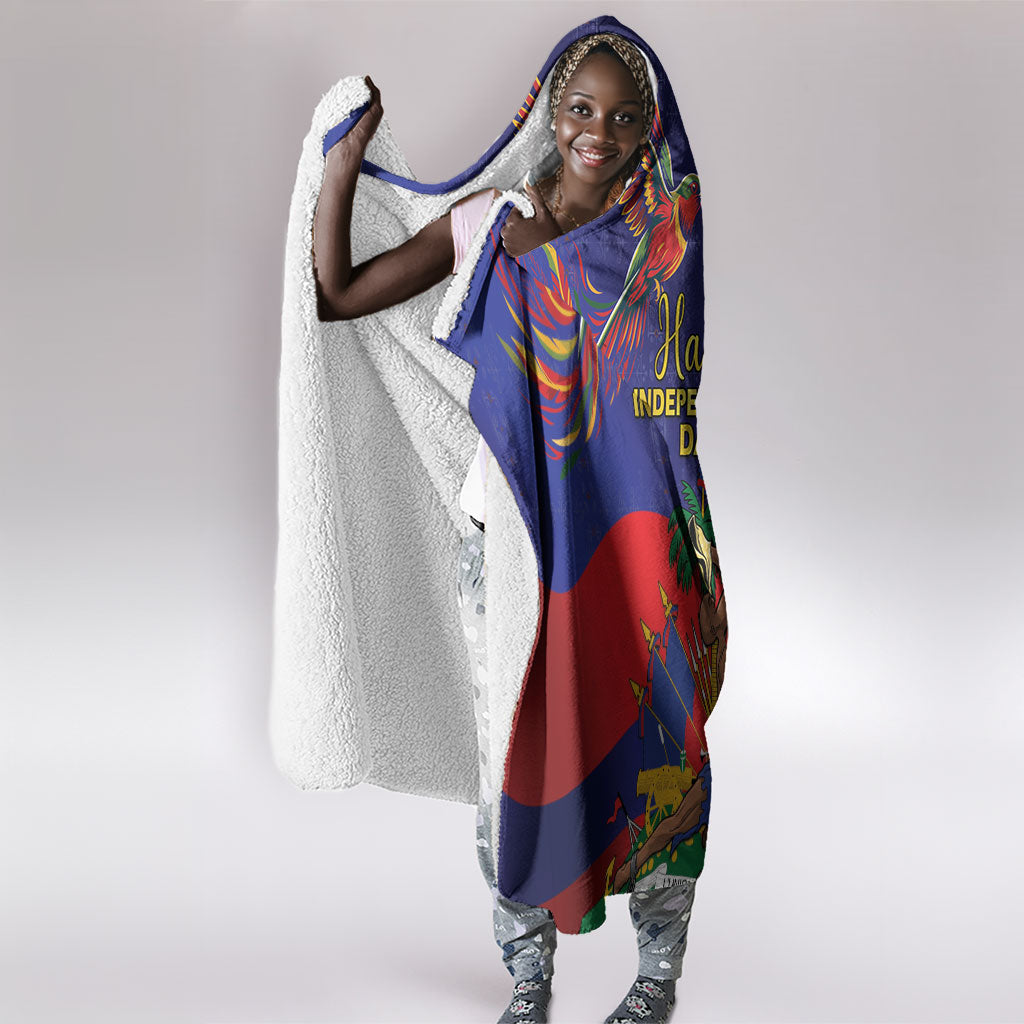 Haiti Independence Day Hooded Blanket Ayiti Freedom Heritage