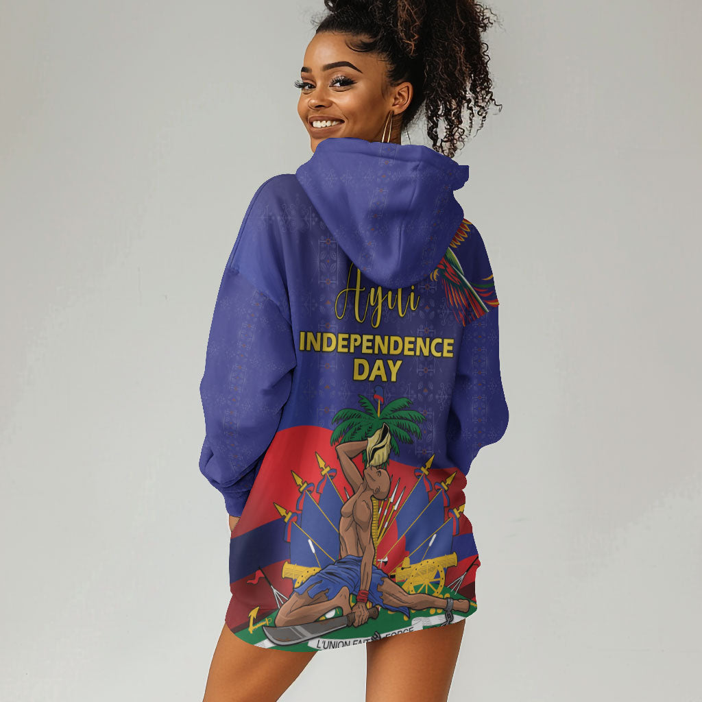 Haiti Independence Day Hoodie Dress Ayiti Freedom Heritage