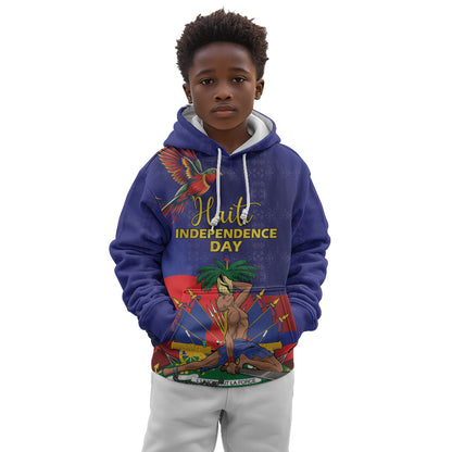 Haiti Independence Day Kid Hoodie Ayiti Freedom Heritage