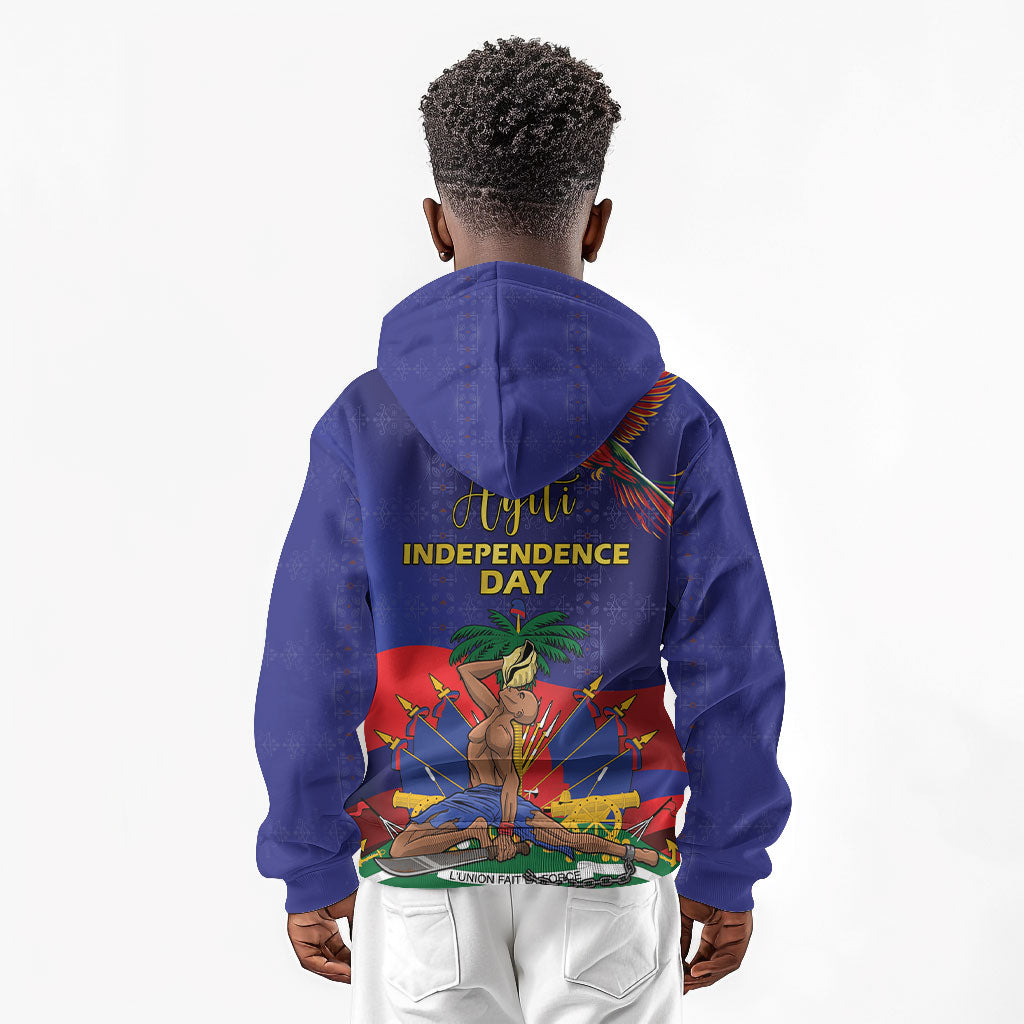Haiti Independence Day Kid Hoodie Ayiti Freedom Heritage
