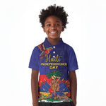 Haiti Independence Day Kid Polo Shirt Ayiti Freedom Heritage