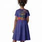 Haiti Independence Day Kid Short Sleeve Dress Ayiti Freedom Heritage