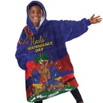 Haiti Independence Day Kid Wearable Blanket Hoodie Ayiti Freedom Heritage