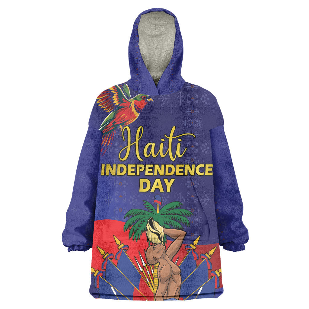 Haiti Independence Day Kid Wearable Blanket Hoodie Ayiti Freedom Heritage