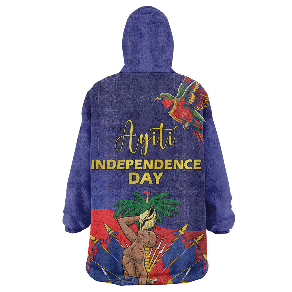 Haiti Independence Day Kid Wearable Blanket Hoodie Ayiti Freedom Heritage