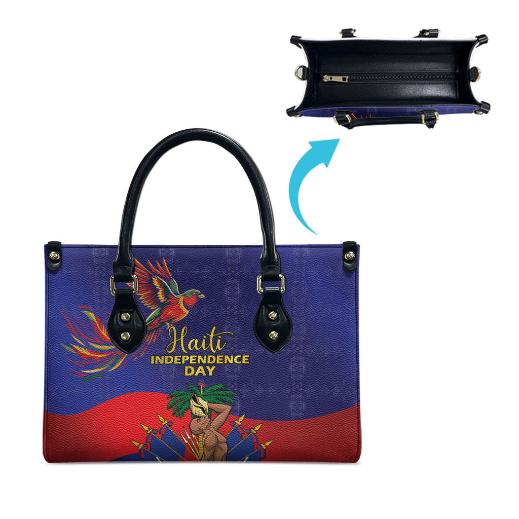 Haiti Independence Day Leather Bag Ayiti Freedom Heritage
