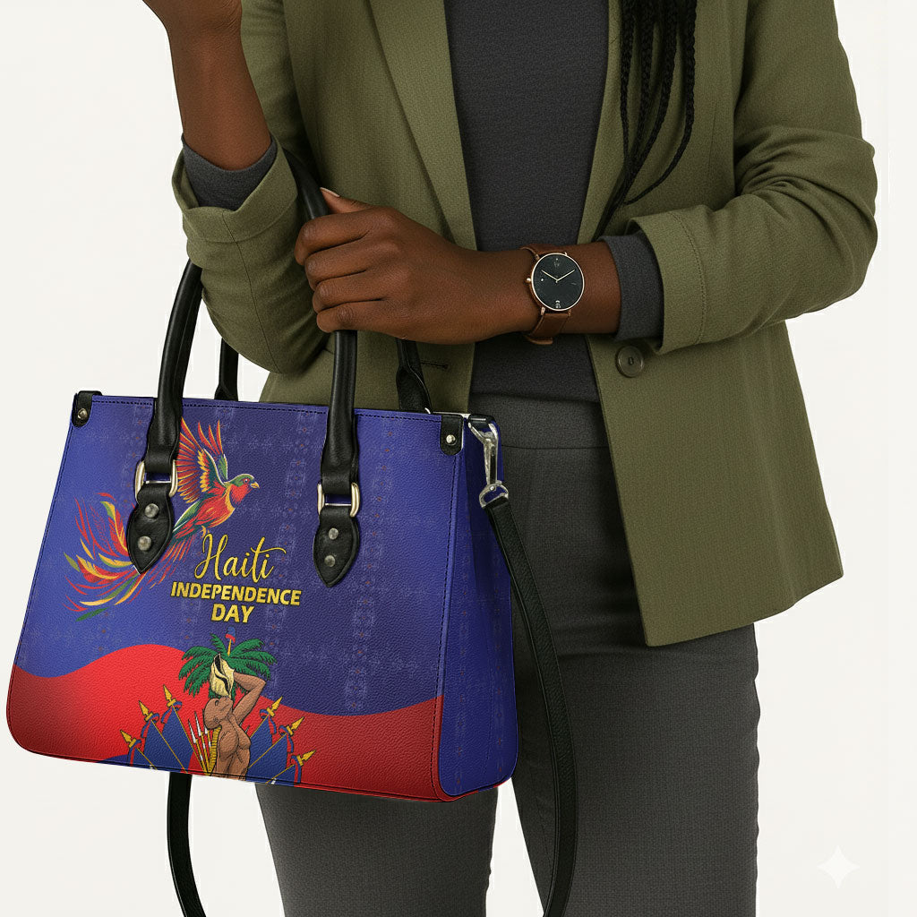 Haiti Independence Day Leather Bag Ayiti Freedom Heritage