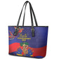 Haiti Independence Day Leather Tote Bag Ayiti Freedom Heritage