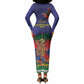 Haiti Independence Day Long Sleeve Bodycon Dress Ayiti Freedom Heritage
