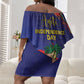 Haiti Independence Day Off Shoulder Short Dress Ayiti Freedom Heritage