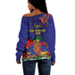 Haiti Independence Day Off Shoulder Sweater Ayiti Freedom Heritage