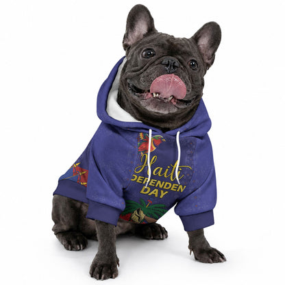 Haiti Independence Day Pet Hoodie Ayiti Freedom Heritage