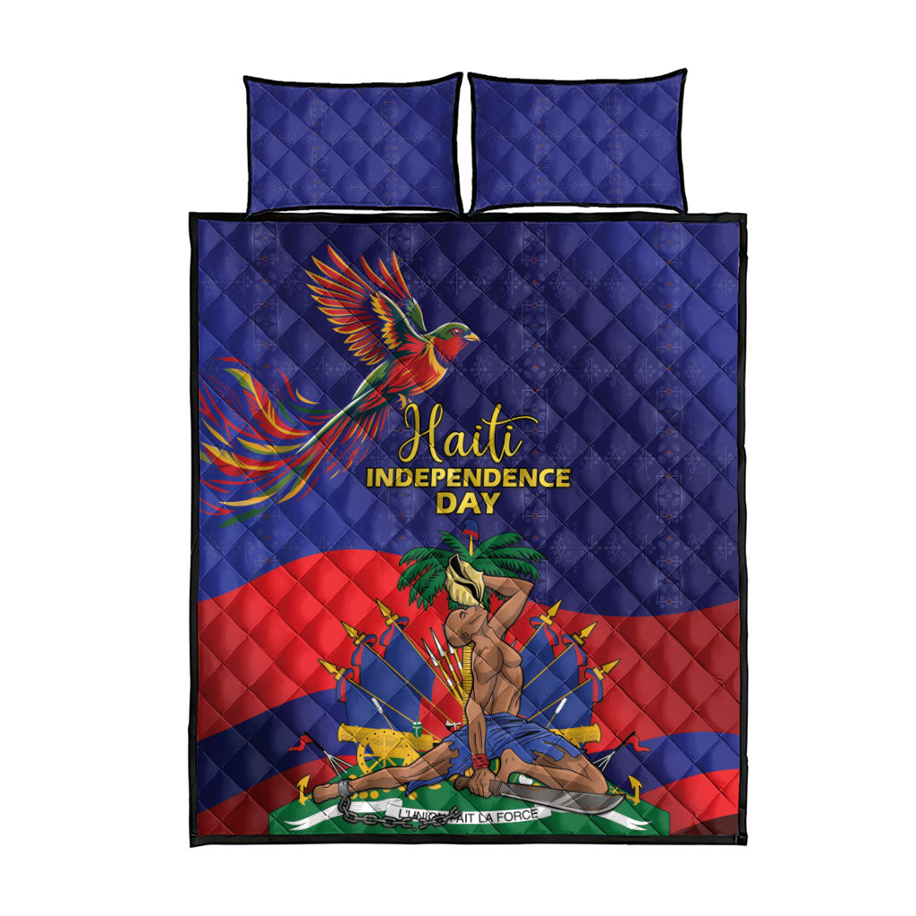 Haiti Independence Day Quilt Bed Set Ayiti Freedom Heritage