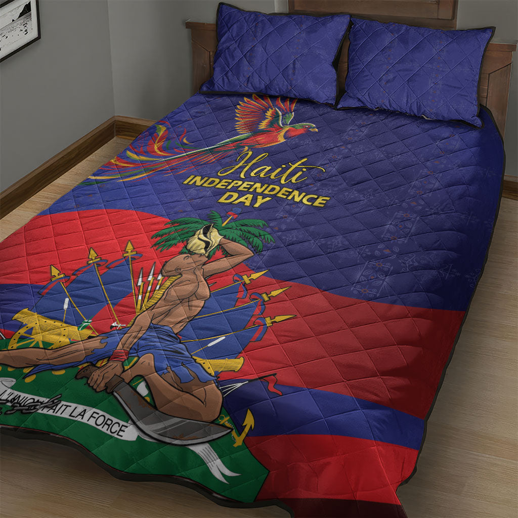 Haiti Independence Day Quilt Bed Set Ayiti Freedom Heritage