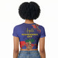 Haiti Independence Day Raglan Cropped T shirt Ayiti Freedom Heritage