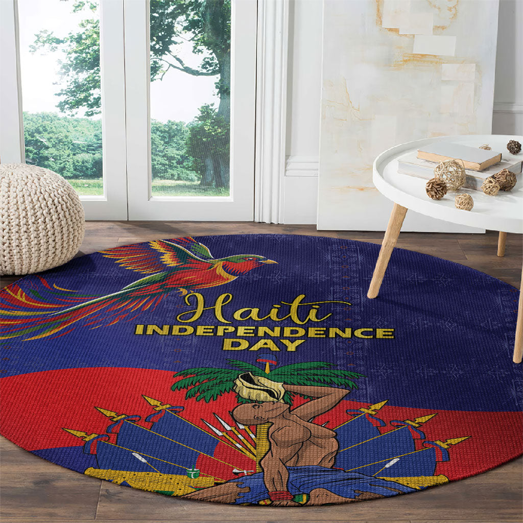 Haiti Independence Day Round Carpet Ayiti Freedom Heritage
