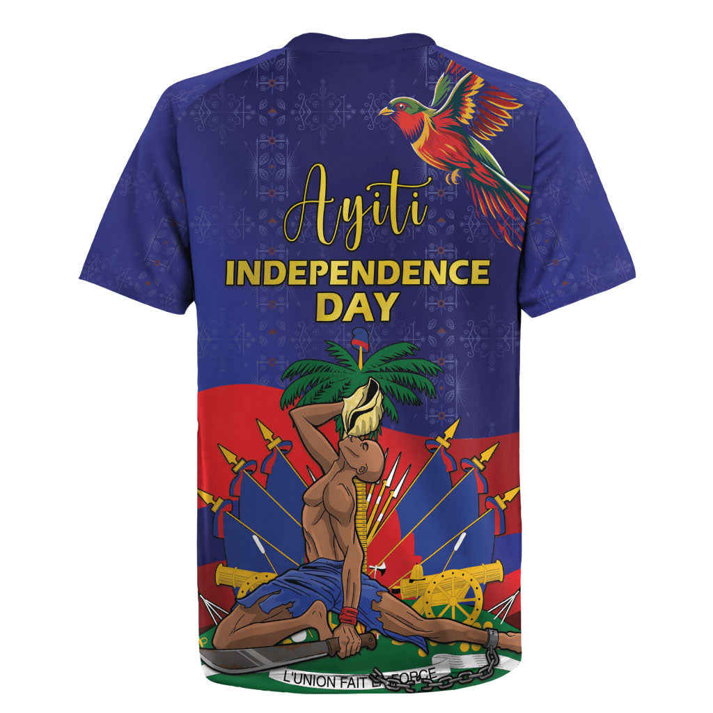 Haiti Independence Day Rugby Jersey Ayiti Freedom Heritage