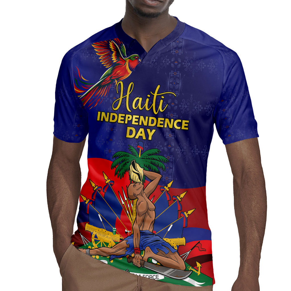 Haiti Independence Day Rugby Jersey Ayiti Freedom Heritage