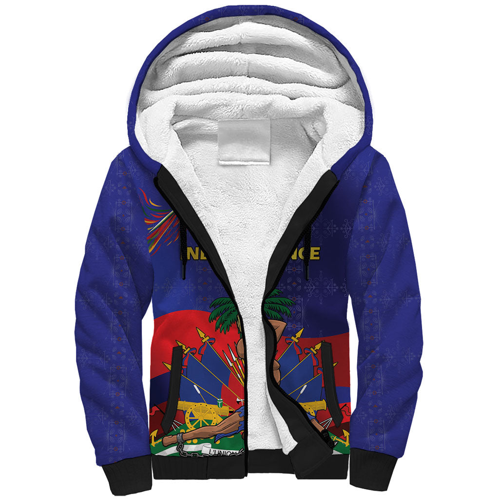 Haiti Independence Day Sherpa Hoodie Ayiti Freedom Heritage