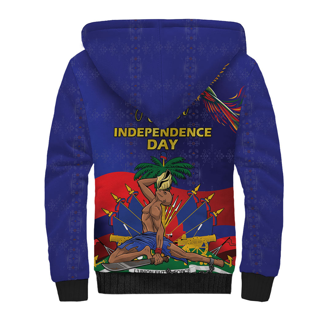 Haiti Independence Day Sherpa Hoodie Ayiti Freedom Heritage