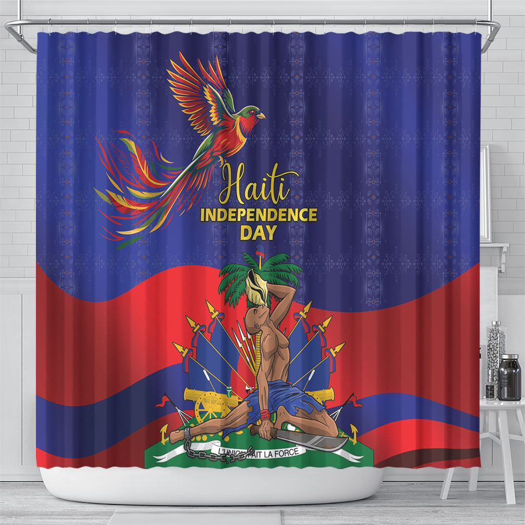 Haiti Independence Day Shower Curtain Ayiti Freedom Heritage