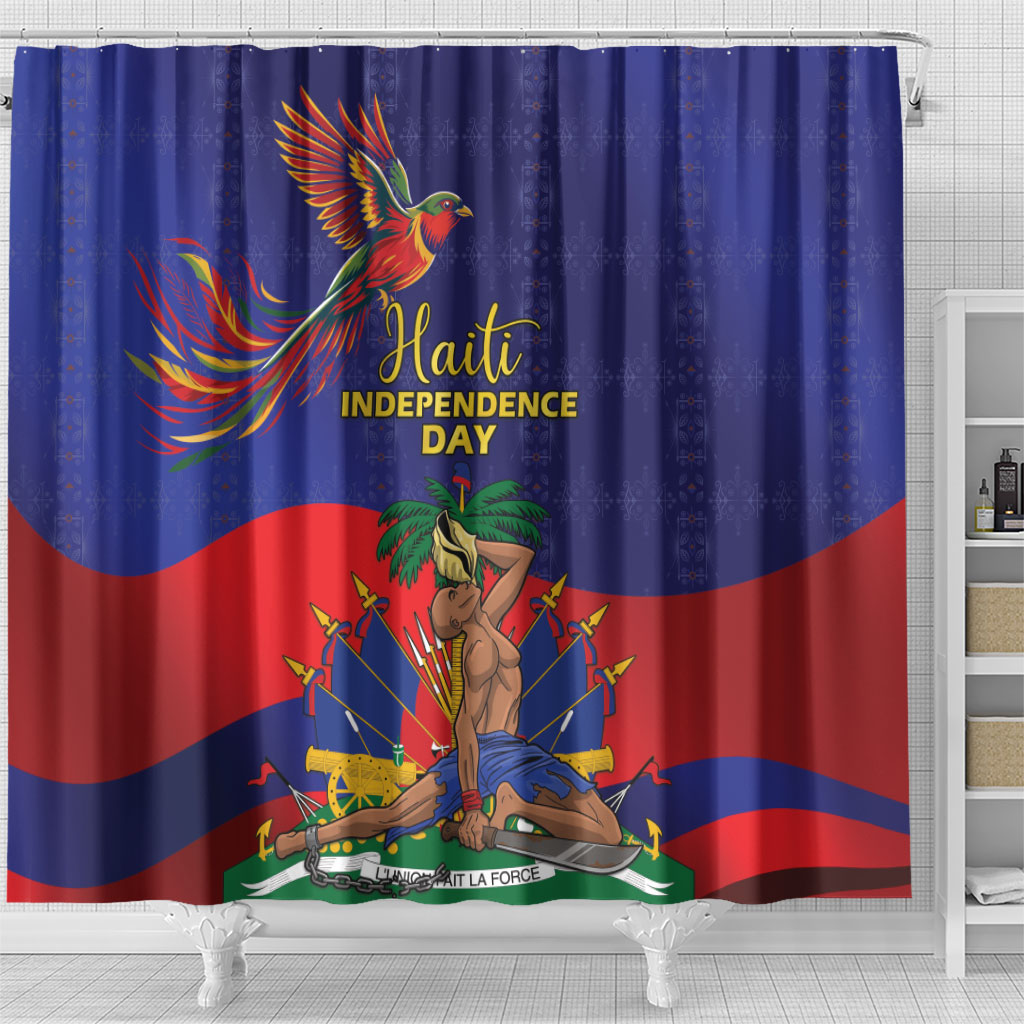Haiti Independence Day Shower Curtain Ayiti Freedom Heritage