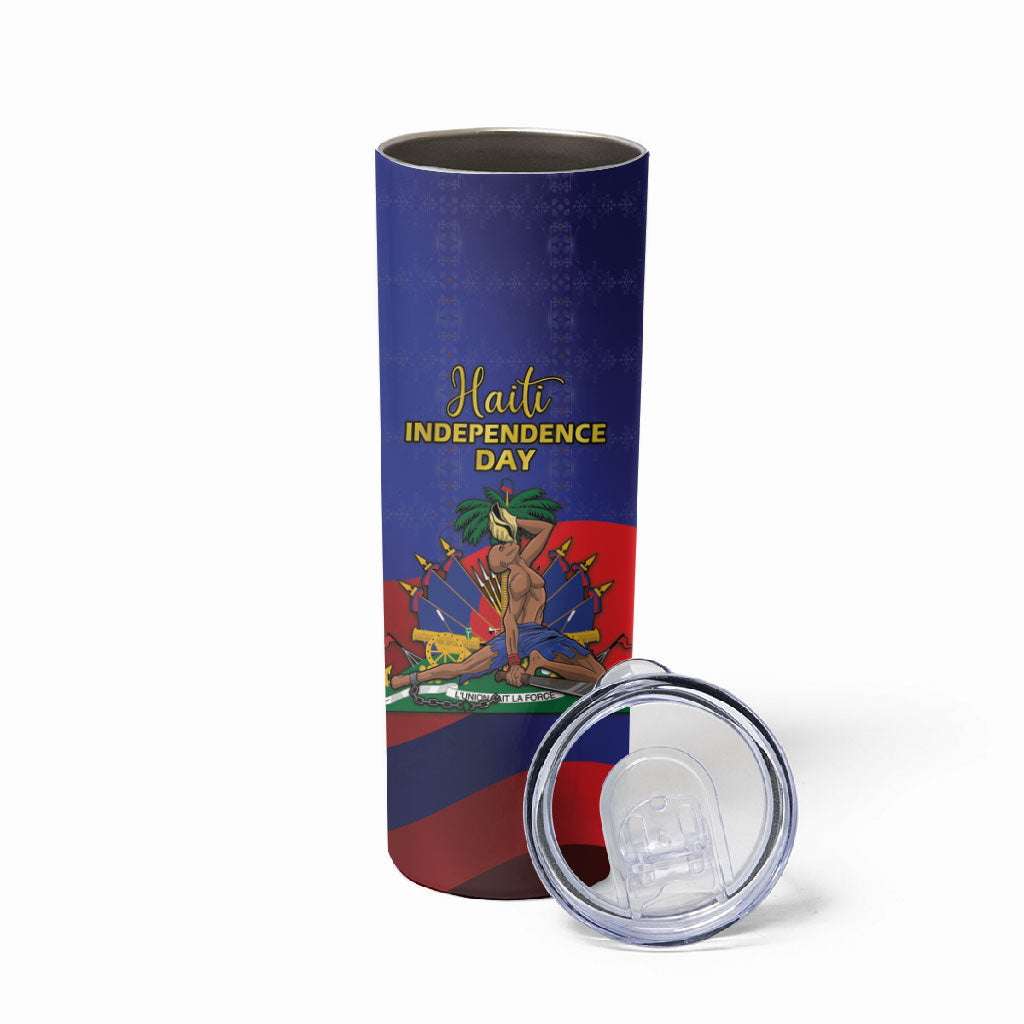 Haiti Independence Day Skinny Tumbler Ayiti Freedom Heritage