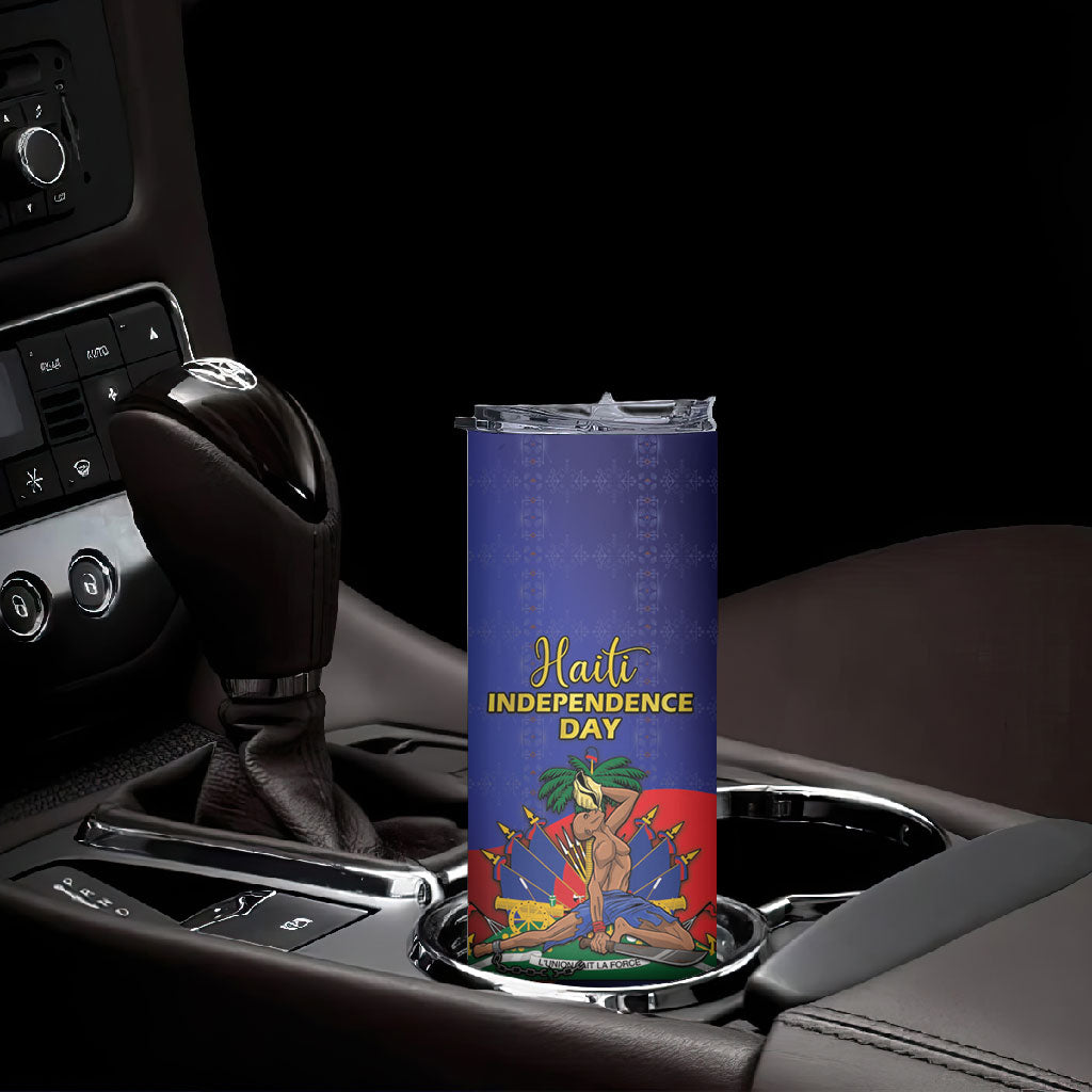 Haiti Independence Day Skinny Tumbler Ayiti Freedom Heritage