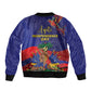 Haiti Independence Day Sleeve Zip Bomber Jacket Ayiti Freedom Heritage