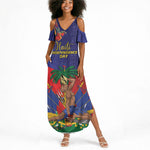 Haiti Independence Day Summer Maxi Dress Ayiti Freedom Heritage